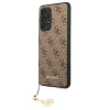 Etui Guess 4G Charms Collection na Samsung Galaxy A53 5G - brązowe