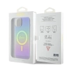 Etui Guess IML Iridescent MagSafe do iPhone 15 - fioletowe