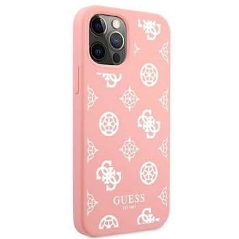 Etui Guess Peony Collection na iPhone 12 Pro Max - różowe