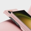 Dux Ducis Grit etui Samsung Galaxy S23 Ultra elegancki pokrowiec ze sztucznej skóry różowe