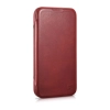 iCarer CE Oil Wax Premium Leather Folio Case skórzane etui iPhone 14 z klapką magnetyczne MagSafe czerwony (AKI14220705-RD)