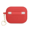 Etui Guess Silicone Charm Heart Collection na AirPods Pro - czerwone