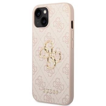 Etui Guess 4G Big Metal Logo na iPhone 14 - różowe
