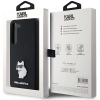 Etui Karl Lagerfeld Silicone Choupette Metal Pin na Samsung Galaxy S24 - czarne