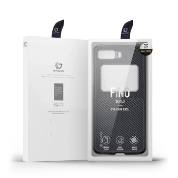 Dux Ducis Fino etui Motorola Razr 2022 pokrowiec z silikonową ramką czarne