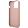 Etui Guess Saffiano Triangle Logo na iPhone 14 Pro Max - różowe