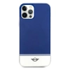 Etui Mini Morris Stripe Collection na iPhone 12 / iPhone 12 Pro - granatowe