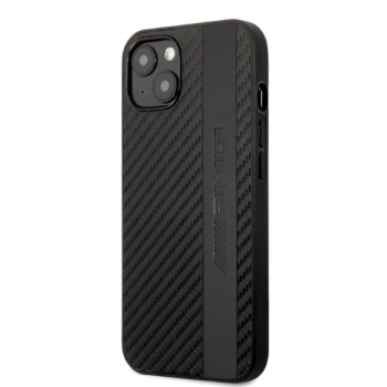 Etui AMG Carbon Stripe&Embossed na iPhone 13 - czarne