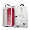 Etui U.S. Polo Assn. Embroidery Collection na iPhone 12 Pro Max - czerwone