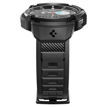 Etui z paskiem Spigen Rugged Armor Pro na Samsung Galaxy Watch 6 Classic (43 mm) - czarne