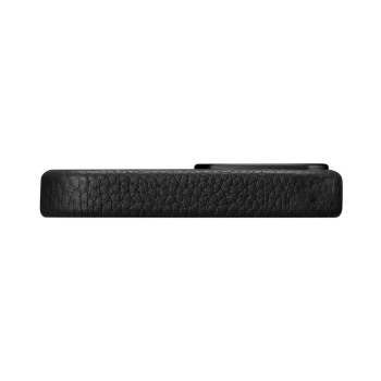 iCarer Litchi Premium Leather Case skórzane etui iPhone 14 Pro magnetyczne z MagSafe czarny (WMI14220710-BK)