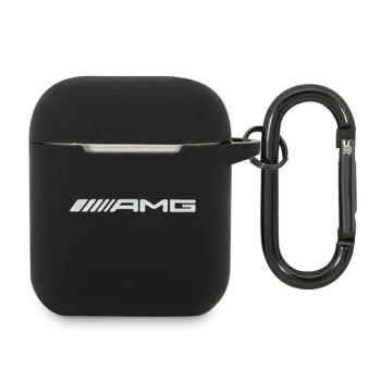 Etui AMG Silicone Big Logo na AirPods - czarne