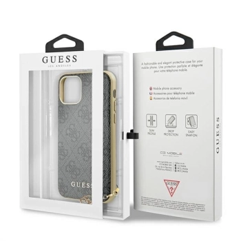 Etui Guess 4G Charms Collection na iPhone 11 / Xr - szare