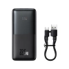 Baseus Bipow Pro powerbank 10000mAh 22.5W + kabel USB 3A 0.3m czarny (PPBD040001)
