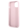 Etui Guess Saffiano Hot Stamp & Metal Logo na iPhone 13 mini - fioletowe