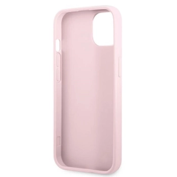 Etui Guess Saffiano Hot Stamp & Metal Logo na iPhone 13 mini - fioletowe