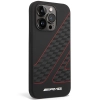 Etui AMG Checkered Flag Pattern MagSafe na iPhone 14 Pro Max - czarne