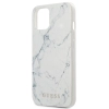 Etui Guess Marble Collection na iPhone 13 mini - białe