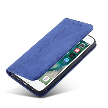 Magnet Fancy Case etui do iPhone SE 2022 / SE 2020 / iPhone 8 / iPhone 7 pokrowiec portfel na karty kartę podstawka niebieski