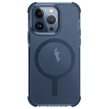 Etui UNIQ Combat Magclick Charging do iPhone 15 Pro - niebieskie