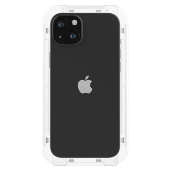 Szkło hartowane Spigen Glas.tR EZ Fit FC na iPhone 15 - czarne 2 szt.