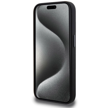Etui AMG Silicone Carbon Pattern MagSafe na iPhone 15 Pro Max - czarne