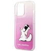 Etui Karl Lagerfeld Choupette Fun na iPhone 14 Pro Max - różowe