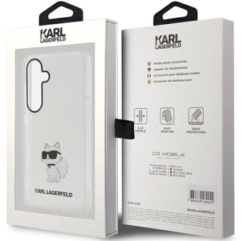 Etui Karl Lagerfeld IML Choupette na Samsung Galaxy S24 - przezroczyste