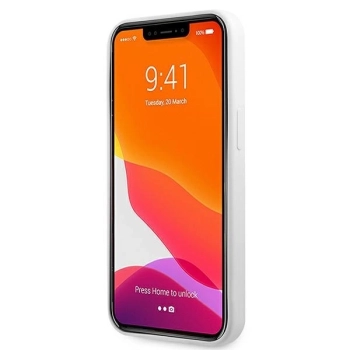 Etui Guess Silicone 4G Logo na iPhone 13 Pro / 13 - białe