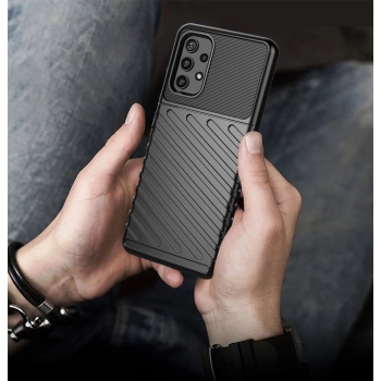 Thunder Case elastyczne pancerne etui pokrowiec Samsung Galaxy A52s 5G / A52 5G / A52 4G czarny