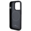 Etui BMW MagSafe Leather Hot Stamp na iPhone 15 Pro - czarne