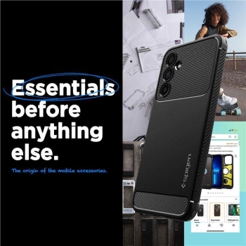 Etui Spigen Rugged Armor na Samsung Galaxy A54 5G - czarny mat