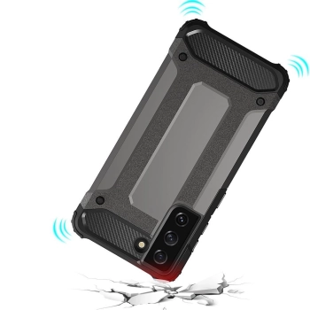 Hybrid Armor pancerne hybrydowe etui pokrowiec Samsung Galaxy S22 Ultra czarny