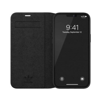 Etui Adidas OR Booklet Case BASIC na iPhone 12 Pro Max - czarno-białe