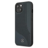 Etui Mercedes Leather Perforated Area na iPhone 13 mini - granatowe