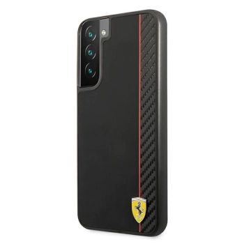 Etui Ferrari On Track Carbon Stripe na Samsung Galaxy S22+ - czarne