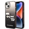 Etui Karl Lagerfeld Gradient Ikonik Karl&Choupette na iPhone 14 Plus - czarne