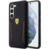 Etui Ferrari Carbon Contrast Edges na Samsung Galaxy S23 - czarne