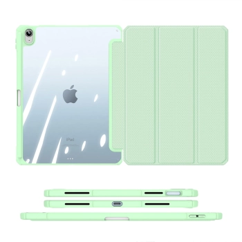 Dux Ducis Toby etui iPad 10.9'' 2022 (10 gen.) pokrowiec z miejscem na rysik Apple Pencil smart cover podstawka zielone
