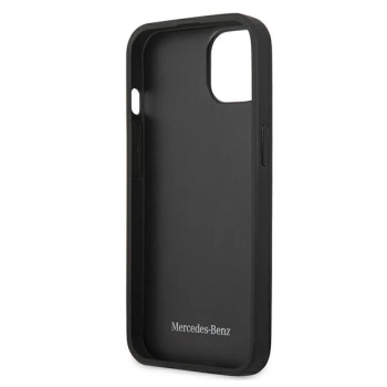 Etui Mercedes Leather Perforated Area na iPhone 13 mini - granatowe