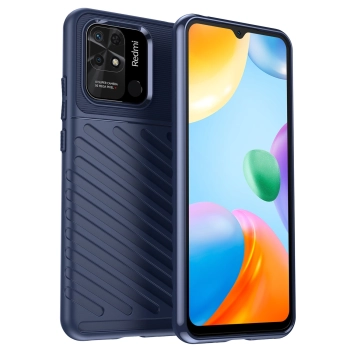 Thunder Case elastyczne pancerne etui pokrowiec Xiaomi Redmi 10C niebieski