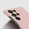 Dux Ducis Grit etui Samsung Galaxy S23 Ultra elegancki pokrowiec ze sztucznej skóry różowe