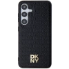 Etui DKNY Leather Pattern Metal Logo MagSafe na Samsung Galaxy S24 - czarne