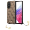 Etui Guess 4G Charms Collection na Samsung Galaxy A53 5G - brązowe