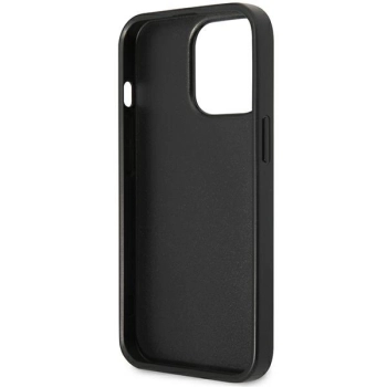 Etui Guess 4G Triangle Logo Cardslot na iPhone 13 Pro / 13 - czarne