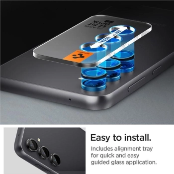 Osłona aparatu Spigen Glas.tR EZ Fit Optik Camera Protector na Samsung Galaxy S23 FE - czarna 2 szt.