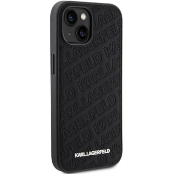 Etui Karl Lagerfeld Quilted K Pattern na iPhone 15 Plus / 14 Plus - czarne
