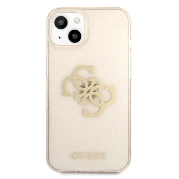 Etui Guess Glitter 4G Big Logo na iPhone 13 mini - złote