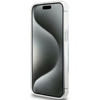 Etui Karl Lagerfeld Ring Stand Karl Head MagSafe do iPhone 15 Pro Max - białe