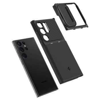Etui Spigen Optik Armor na Samsung Galaxy S23 Ultra - czarne